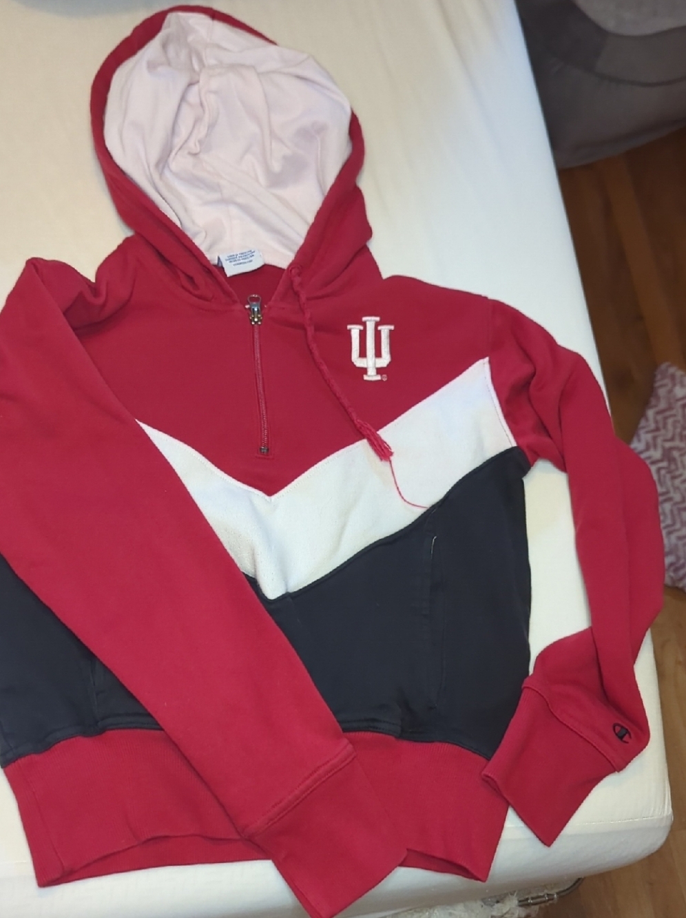 Vintage Indiana University Quarter Zip Hoodie